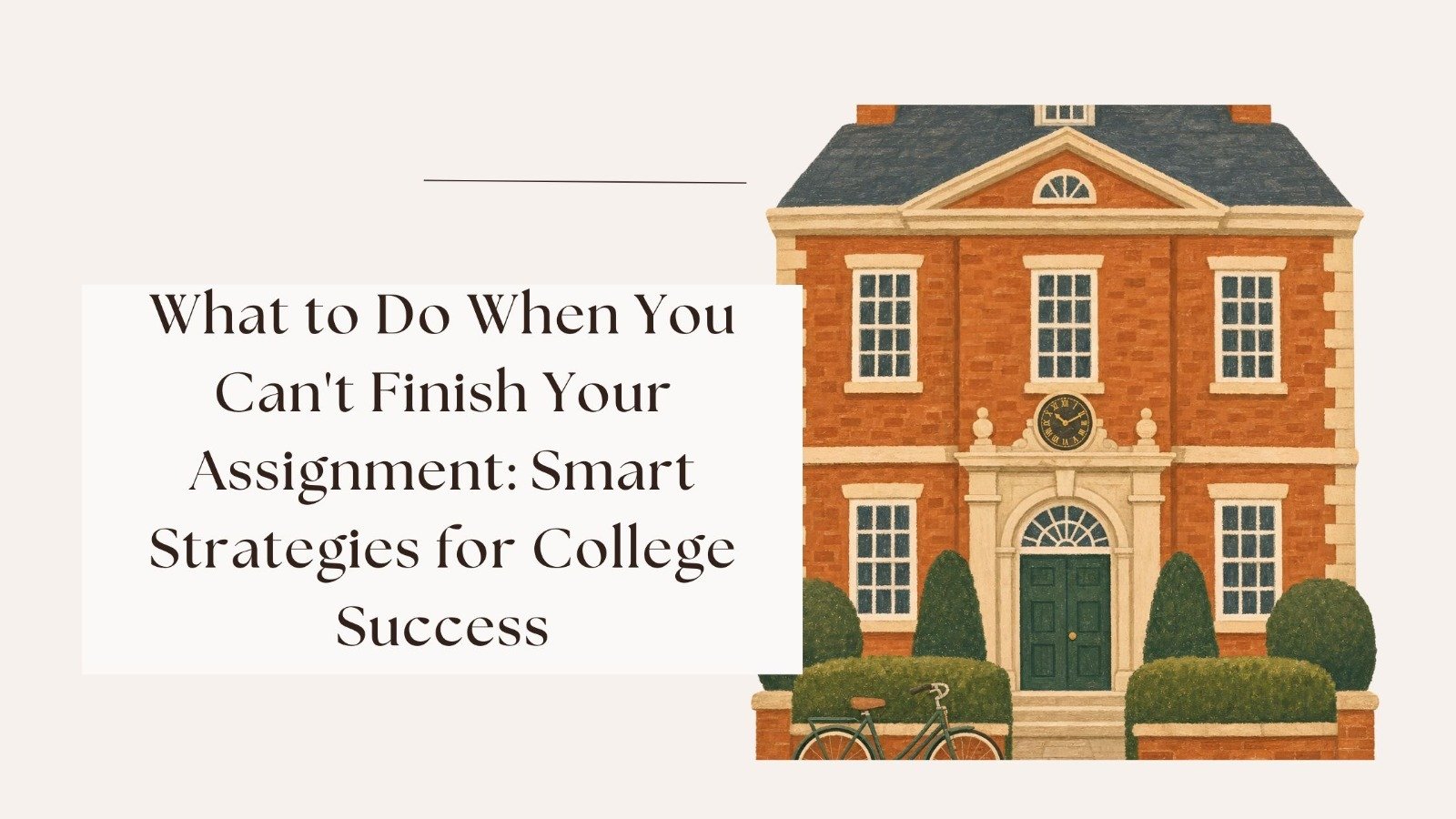 What to Do When You Can't Finish Your Assignment: Smart Strategies for College Success